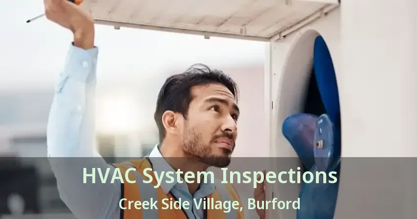 HVAC System Inspections Creek Side Village, Burford - ON